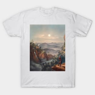 The moon in the forest sky T-Shirt